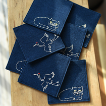 Day-Style Tingling Embroidered Cups Cushion Heat Insulation Mat Tea Dole Jug Cushion Raising Pot Water Suction Table Creative Tea Cup Mat Non-slip Insulation