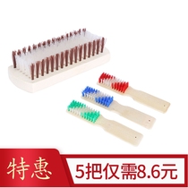 Home Thickened long handle Wooden Bamboo Bamboo Shoe Brush Shoe Brush Hard Hair Laundry Brush Floor Brushed Clean Without Injury Shoes Brush