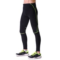 Proud Tuo Sports Outdoor Men Hygroscopic Perspiration Sweat Quick Dry Black Night Running Fitness Chinlon Tight Fit 90% Long Pants