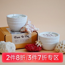 PASS IT ON growable scented candles gift ornaments plant essential oil soy wax to soothe the nerves and sleep fragrance