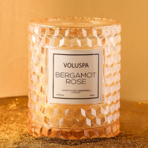 Voluspa Glass Cover Aroma Candle Lavender Essential Oil to soothe the sleepless with hand gift fragrance candle
