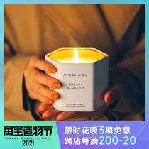 American import AYDRY CO minimalist hexagonal scented candle Coconut wax smoke-free bedroom calms the mind and helps sleep