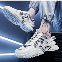 Mens shoes Summer breathable 2021 New trends 100 hitch sport Leisure port Wind net Red bursting Old Daddy Tide Shoes