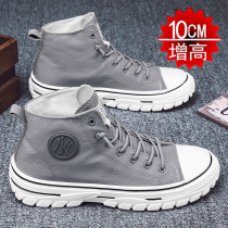 Summer new interior heightening mens shoes 8cm 100 hitch deodorant mens canvas sports casual shoes heightening shoes men 10cm