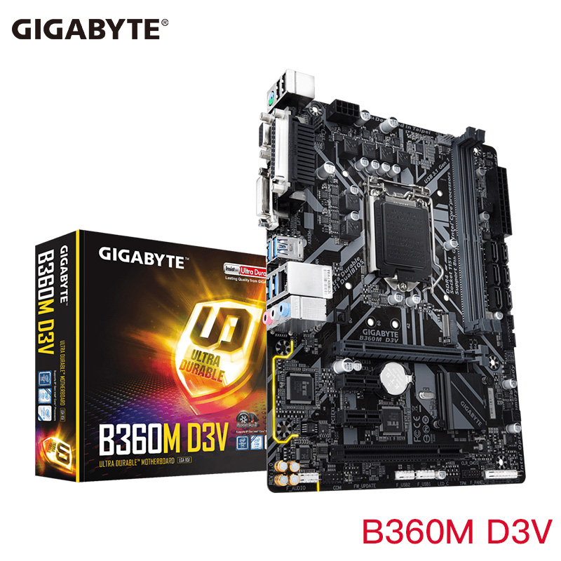 gigabyte/技嘉 b360m d3v主板台式机电脑游戏全新1151针ddr4八代