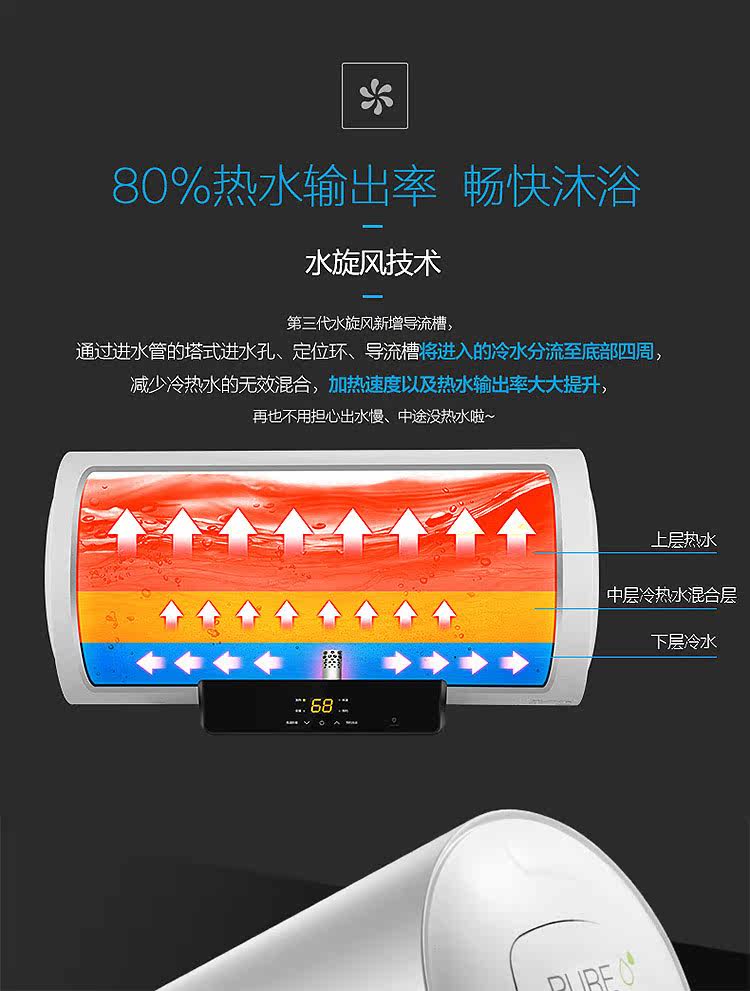 Midea\/美的 F5021-X1(S)节能电热水器 家用速