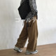 J / W Japanese retro loose wide leg corduroy casual pants for men and women J / W Japanese retro loose wide leg corduroy casual pants for men and women