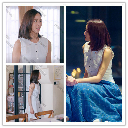 【泡泡法代】 maje 温暖的弦张钧甯同款小白裙纽扣连衣裙rimelli