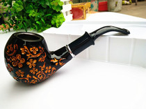 Beginner pipe old-fashioned smoking gun bag dry pipe special cycle filter cigarette holder curved cigarette pot