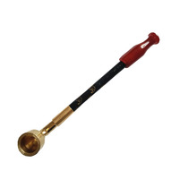 Traditional handmade pipe vintage cigarette bag cooker dry cigarette bag brass solid wood tobacco rod agate cigarette holder agate cigarette holder