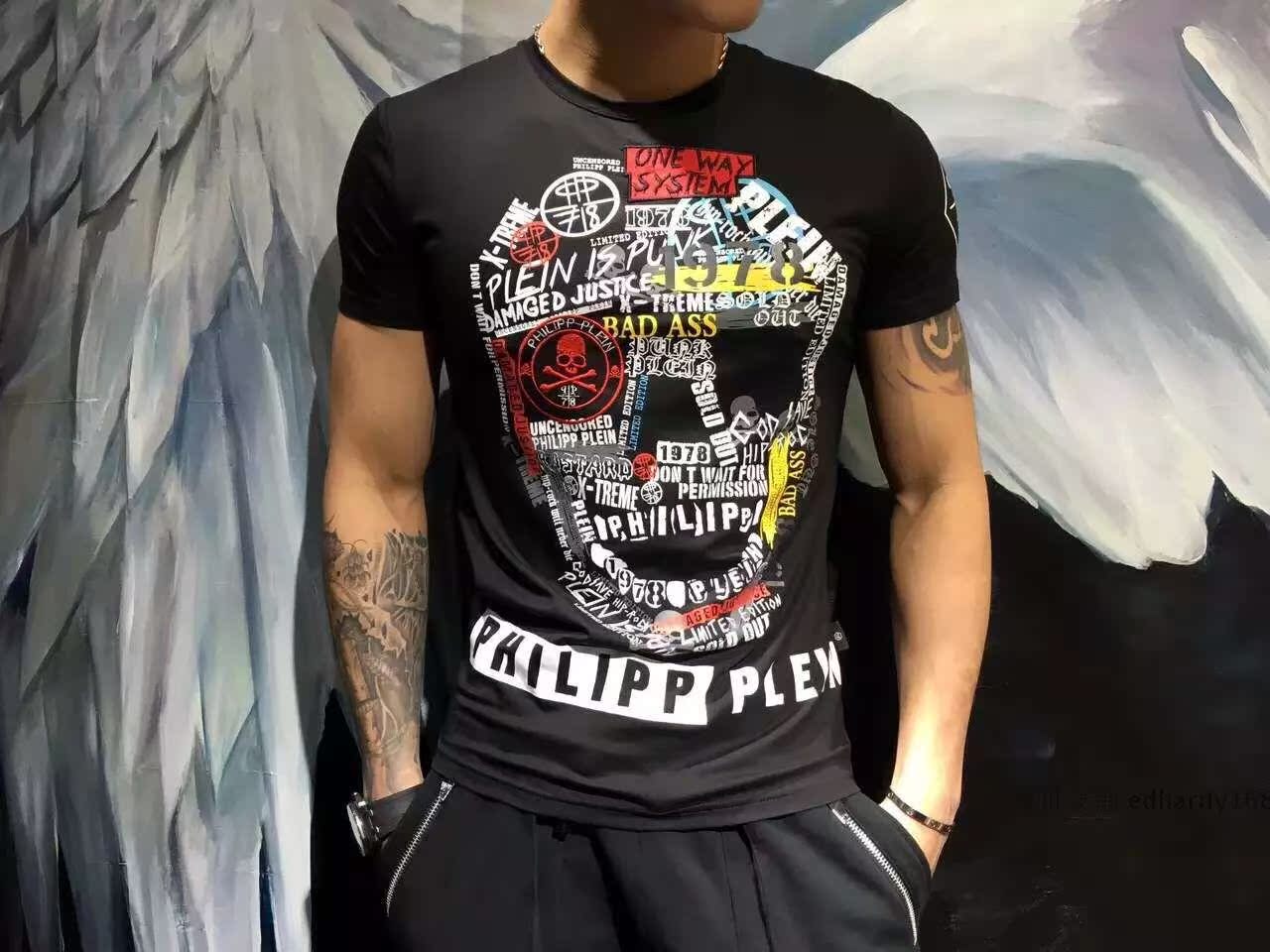 Купить Футболка мужская С короткими рукавами подлинный Филипп Плейн 15 весной и 