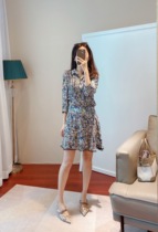 New clothes room 21 spring and summer French romantic color lady western style lace dress