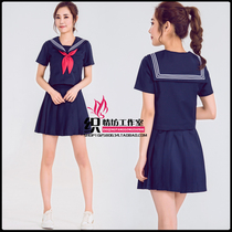 Orthodox soft sister jk uniform skirt Japan Kansai two-book Seaman dress academic style graduation class uniform school uniform set women