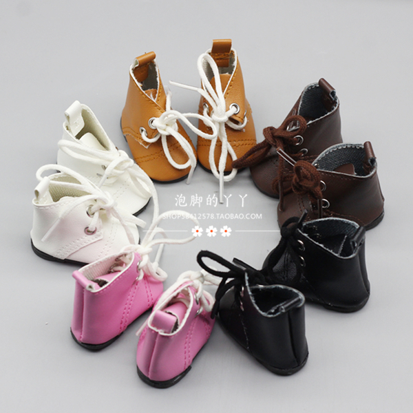 (Spot) 20CM doll regular leather shoes leather boots