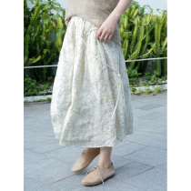 No good see the citys original 36 British heinophone printed half skirt (flowering sound)