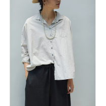No good to see City Japan Imports natural senses cotton fabric Two-color shirt female display slim 100 hitch (Sea Street Diary)
