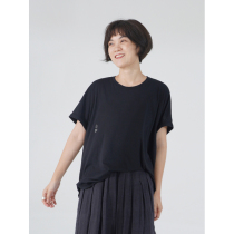 No good see city imports 100% horse cotton loose round-sleeved T-shirt (Nature)