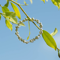 No good see city original design 925 pure silver bracelet (jasmine bloom)