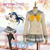 Nutcracker cos LoveLive Sunshine First grade school uniform Tsushima Yoshiko cosplay