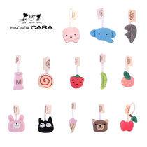 Bag pendant animal monkey mouse fruit donut bottle pig rabbit elephant Bear Strawberry apple bag zipper head hanging