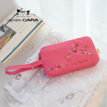 Japanese Karats Original Cute Lady Key Cloth Bag 6 Inch Apple X8Plus Mobile Phone Bag Canvas Zero Money Bag