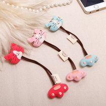 Japanese brand carabat cute creative three-dimensional elastic hair rope rubber band tie head rope fabric hair accessories Hairband