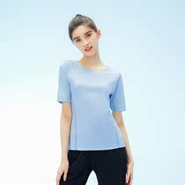 Female Type Cloud Sensation Sunscreen Speed Dry Short Sleeve T-shirt Anti-UV upf50 Summer Outdoor Breathable Sports Fitness