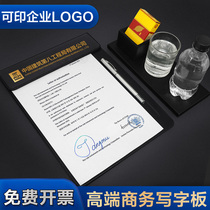 Conference note clip a4 plywood pad conference clip writing pad leather board clip custom pad clip this clip soft