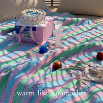 fafamarket Korea imported ins Wind waterproof picnic mat for spring outing moistureproof mat outing picnic cloth mat