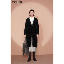 Spot-CCHER West and Fun Lingge Pots Quilted Cocoon Velvet Womens XSUB2433 Non-fold