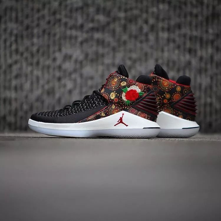 air jordan 32 cny aj32 中国年 牡丹刺绣 aj6333-042