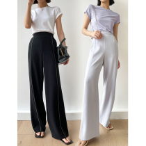 UNICA into the store must fail word-of-mouth air pants plus_Japan imported triacetate color triangle needle air pants