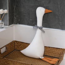 Cloth Art Handmade DIY Big Milk Goose Paparazzi Material Packs Ins Pure Cotton Doll Holding Pillow Birth Gift Giving Baby Presents