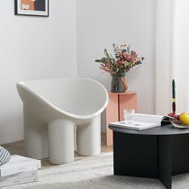 Nordic single sofa chair light luxury leisure lounge chair living room balcony cafe Net red designer elephant elephant leg chair