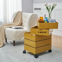 360 Rotating ins bedside table storage cabinet filing cabinet side cabinet office multi-layer storage cabinet removable side