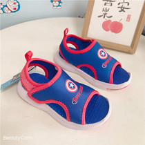 2022 Foreign Trade Export Boy Sandals Sandals Small Children Shoes Beach Shoes Soft Bottom Non-slip Light Skyscrapers Casual