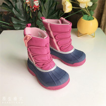 Foreign trade Export OSH Childrens snow boots Boys girls boots Winter thickened cotton boots Children Short Boots Waterproof