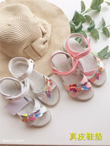 Childrens sandals girls girls summer sports summer fish gall massage stickers foreign trade 26-31 yards soft bottom non-slip light