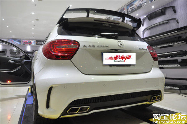 奔驰a级升级改装 奔驰a45 amg尾翼改装案例