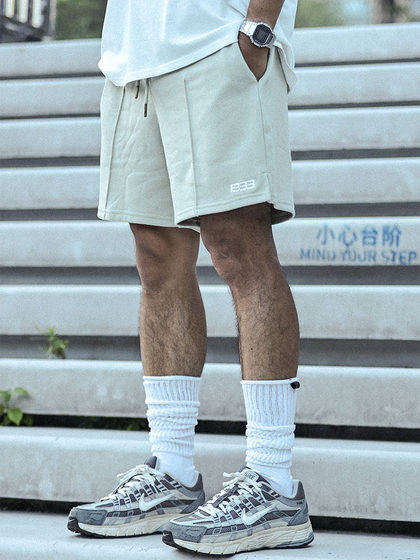 Ballho Summer New 반바지 남자와 여자 테리 자수 트렌디 한 스포츠 바지 느슨한 농구 5 점 바지 중간 바지 Ballho Summer New 반바지 남자와 여자 테리 자수 트렌디 한 스포츠 바지 느슨한 농구 5 점 바지 중간 바지