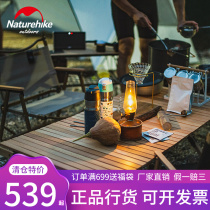 NH Norway customer Outer table folding solid wood portable egg roll table outdoor camping picnic table small family style strip short table