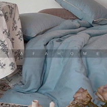 FAFAHOME French cotton sateen lace four-piece set of 60 cotton retro jacquard light luxury bedding