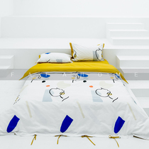 FAFAHOME ins Nordic style abstract illustration art cotton pure cotton double four-piece bedding bedding