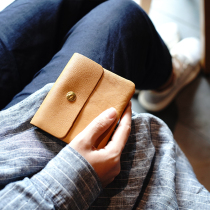 GUOCOLEE custom first layer soft cowhide leather simple and practical leather women double short Coin Coin Coin Coin pocket