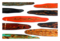 Large Lacquer Tea Tray Lacquer Tray Intangible Cultural Heritage Craft Tea Ceremony Rhinoceros Leather Lacquerware