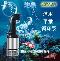 Pool spring submersible pump koi pond circulating pump large flow fish pond pumping filter pump stainless steel flat push pump silent