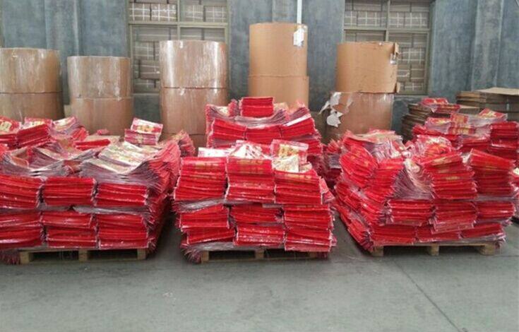 金元宝帆船联对常年款对联批发迎新春烫金对联高档铜版纸春节对联