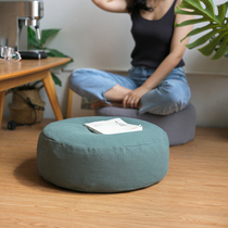 Cotton linen lazy cushion tatami thickened ground sitting Pier cotton window cushion household round cushion