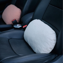 Cotton linen cushion office car waist pillow latex particle velvet Oval cushion nap pillow Chinese Japanese style good product