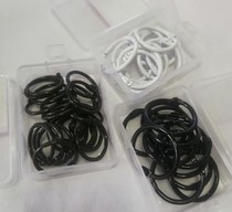 Binding iron ring Card ring Iron ring Book ring Metal iron ring Loose-leaf ring Snap ring Inner diameter 25mm black and white